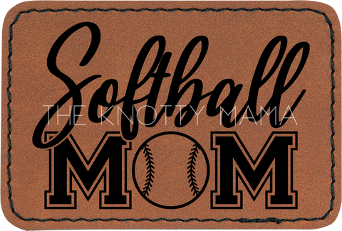 Softball Mom Varsity Patch