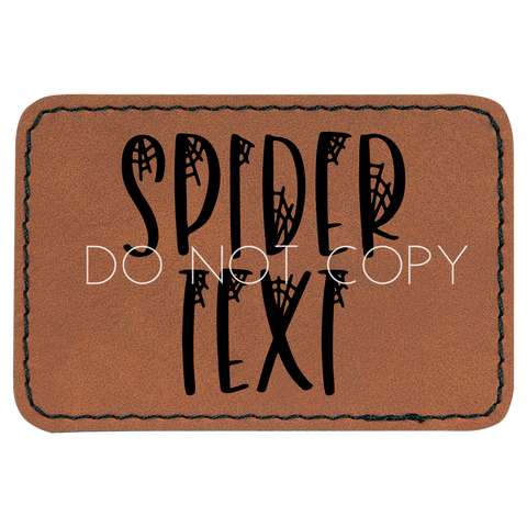 Spider Font Custom Text Patch