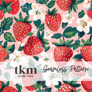 Strawberry Fields Seamless Pattern