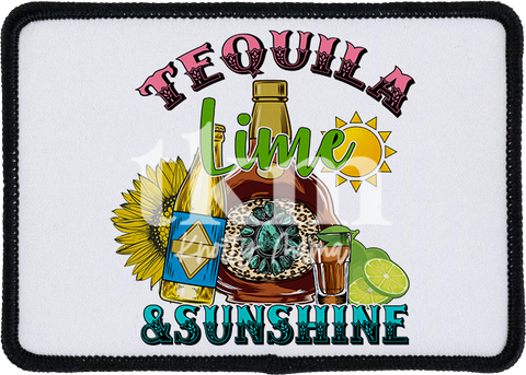 Tequila Lime and Sunshine Iron On Patch
