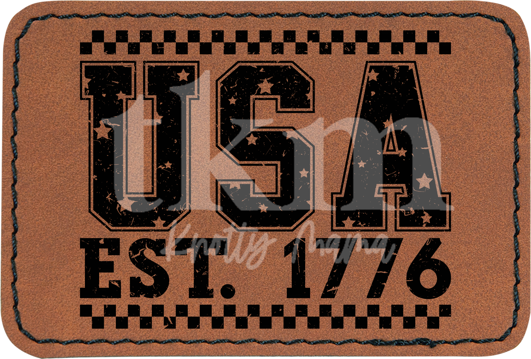 Checkered USA Est. 1776