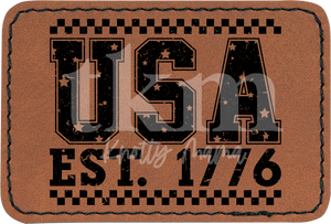 Checkered USA Est. 1776