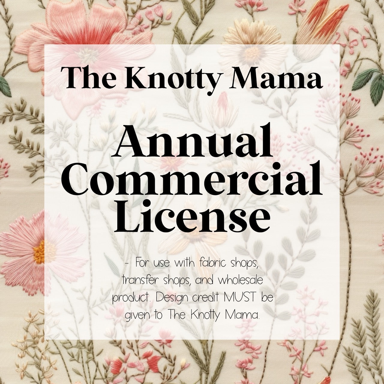 Annual Commercial Shop License (NO REFUNDS ALLOWED)