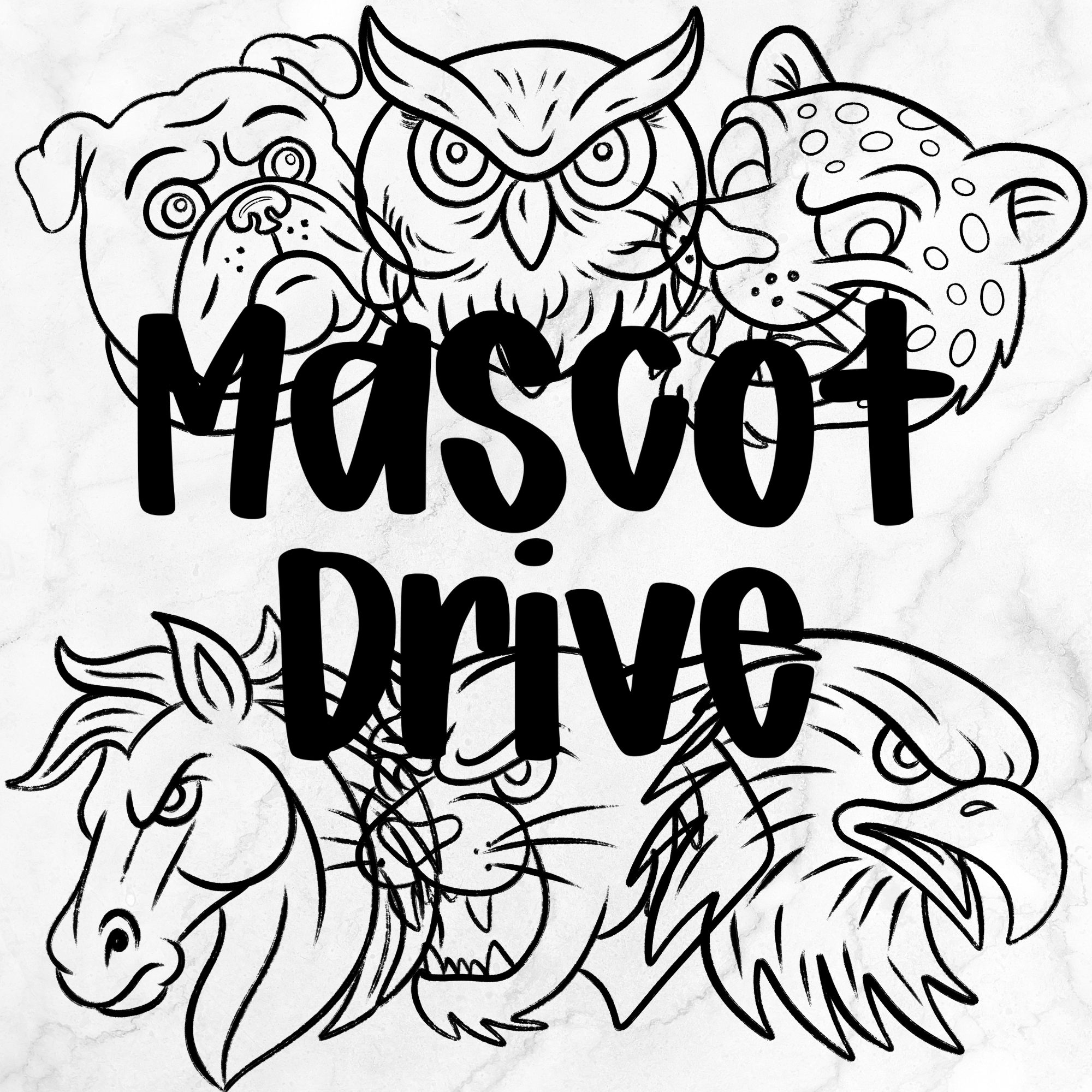 Mascot Outline Drive (DIGITAL USE INCLUDED)