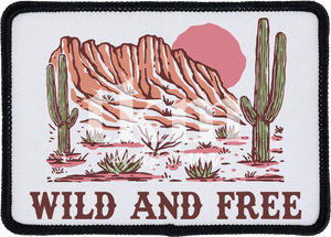 Wild And Free Iron On Patch