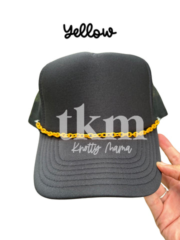 Yellow Chainlink Hat Chain