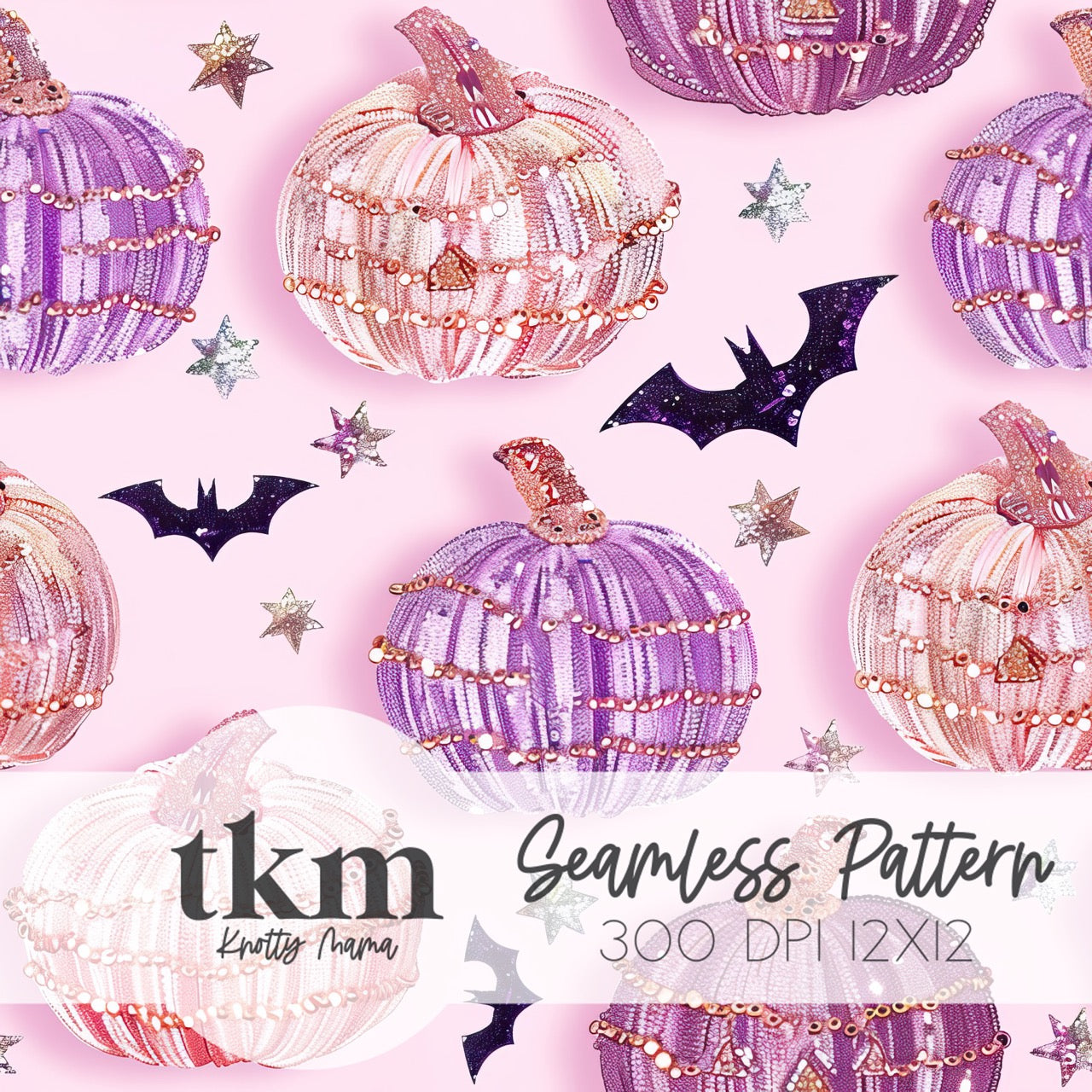 Bejeweled Pumpkins Seamless