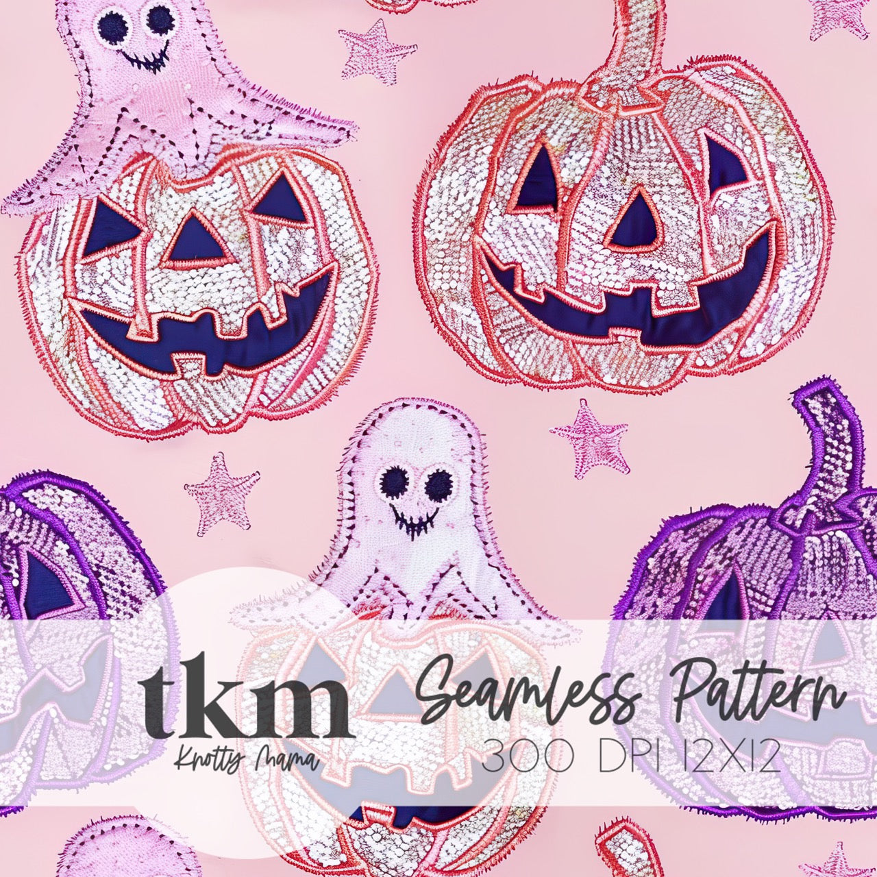 Pastel Friendly Ghost Seamless