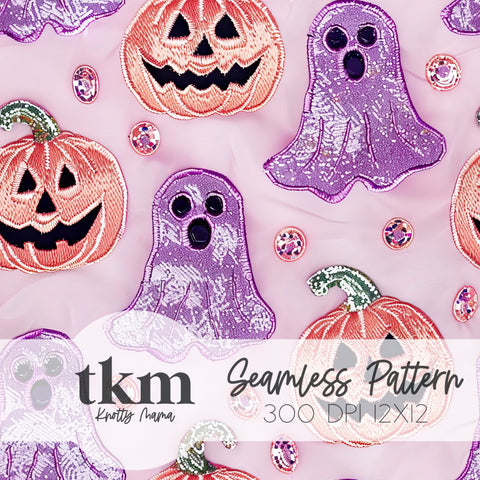 Metallic Halloween Seamless