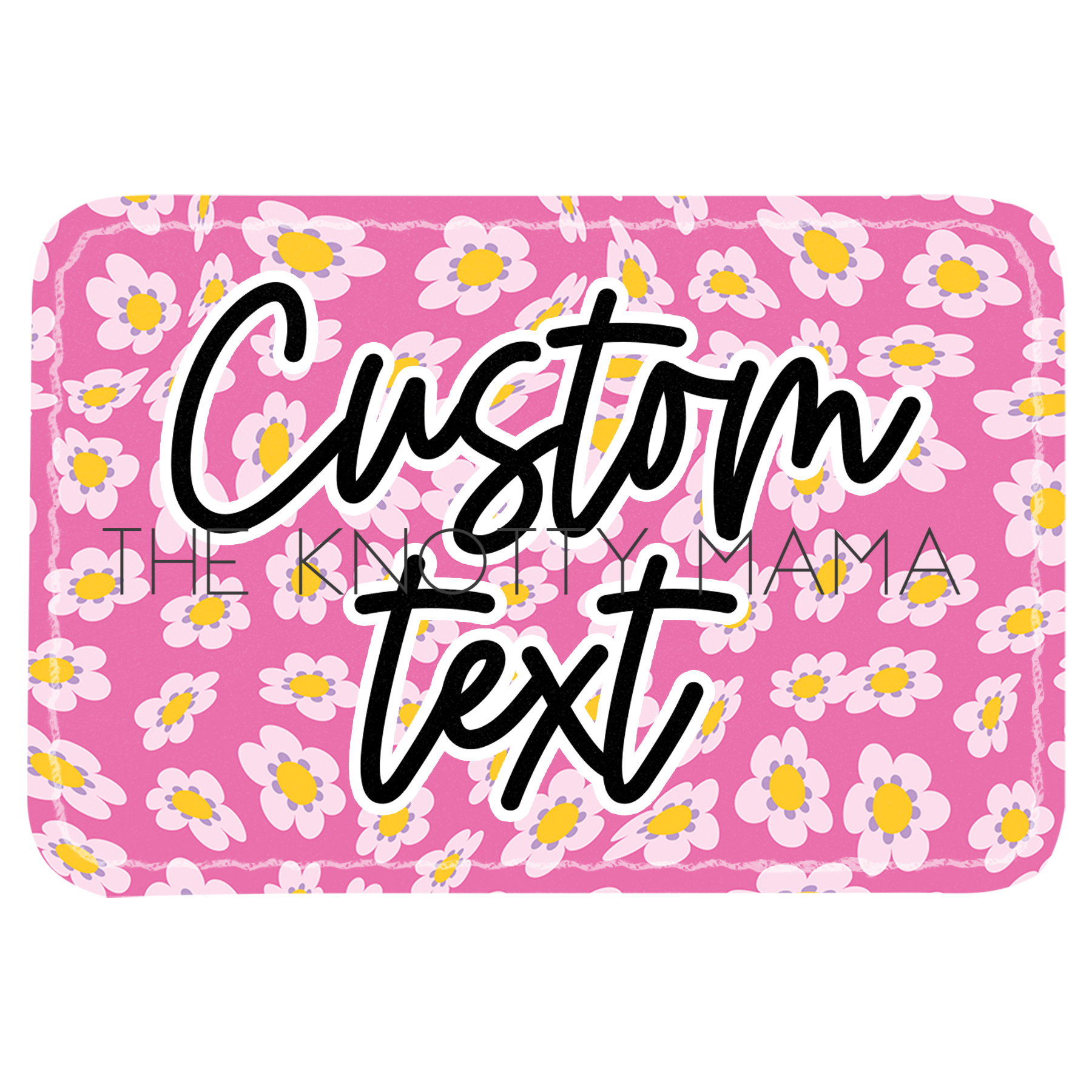 Pink Groovy Floral Patch