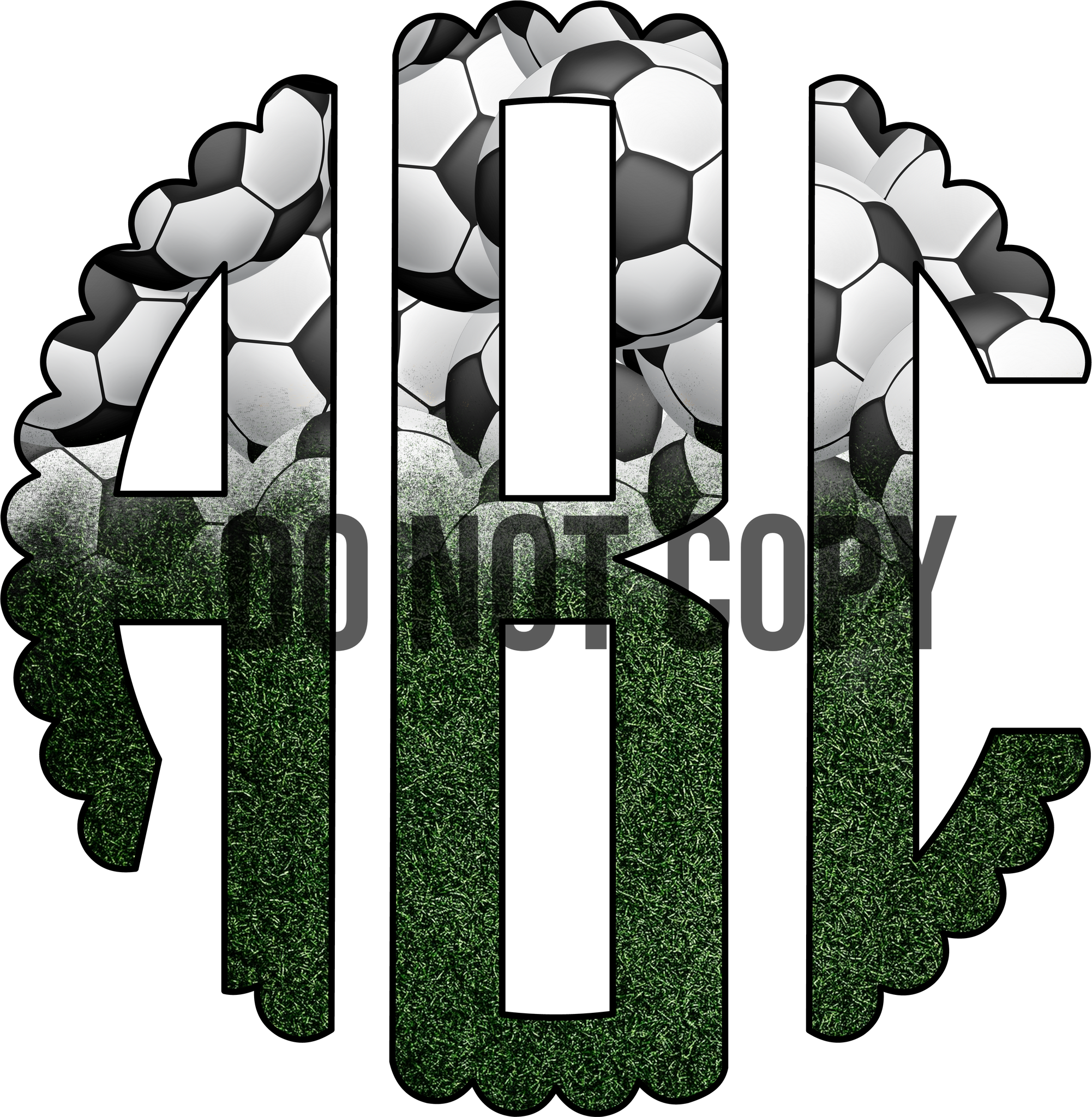 Custom Soccer Monogram