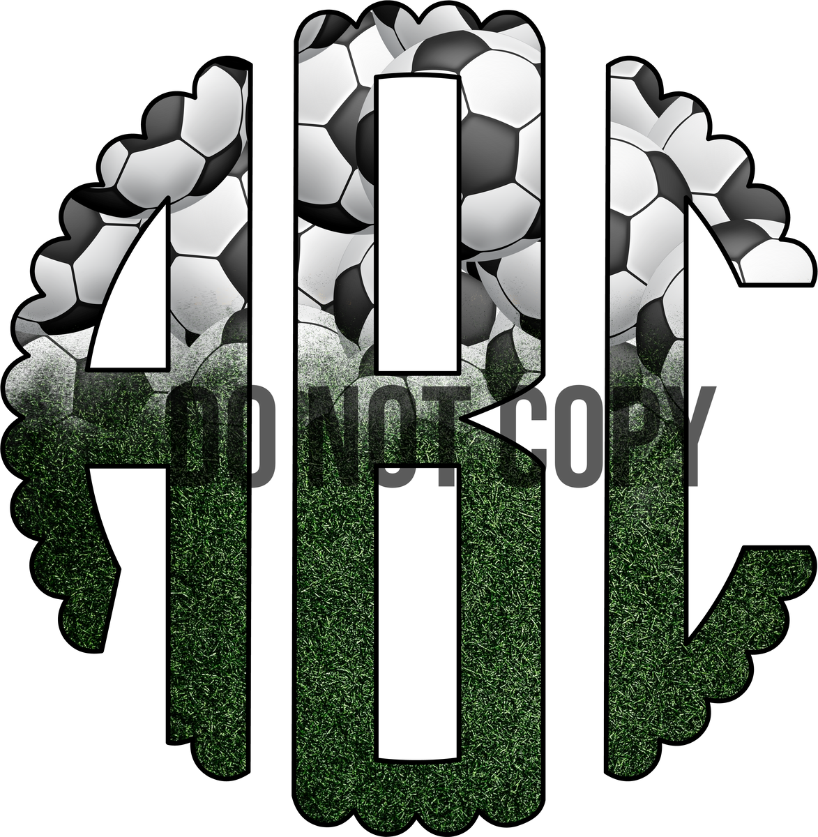 Custom Soccer Monogram – The Knotty Mama