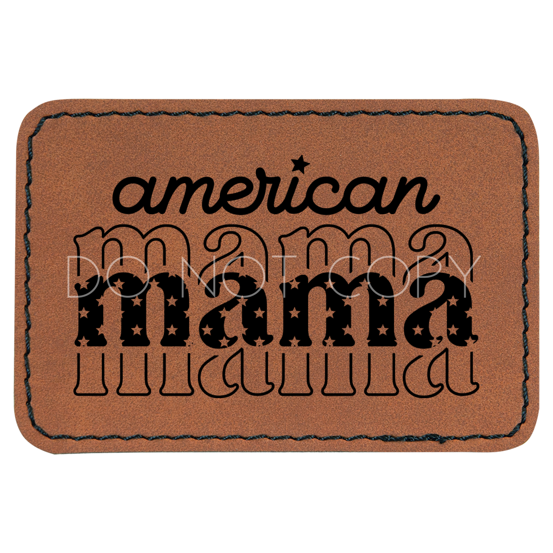 American Mama Stacked Patch