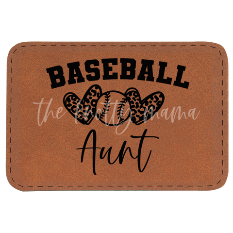 Baseball Aunt Patch