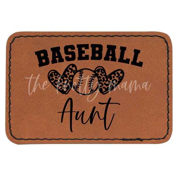 Baseball Aunt Patch