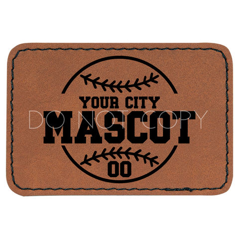 Baseball Custom Mascot Patch