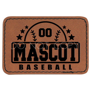 Baseball Top Custom Mascot Patch