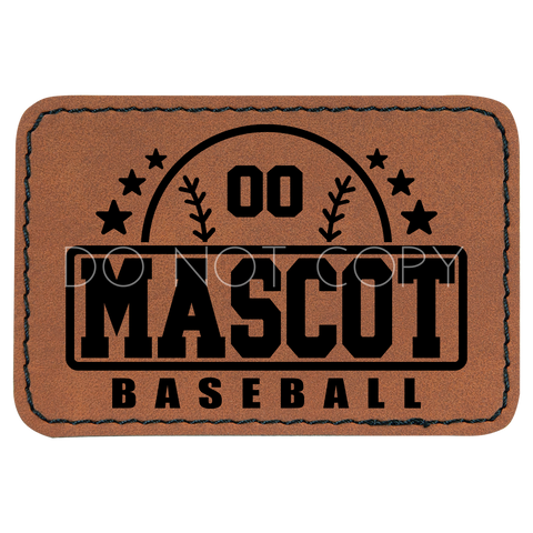 Baseball Top Custom Mascot Patch
