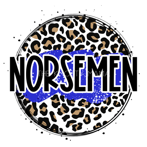 Blue Norsemen - Leopard Circle PNG