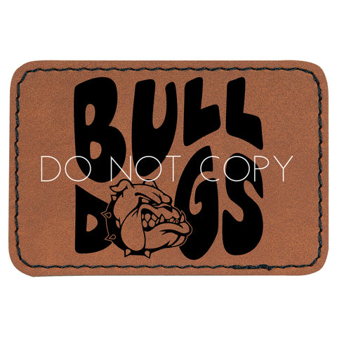 Bulldog Head Mascot Patch