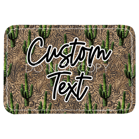 Cactus Tooled Leather Patch