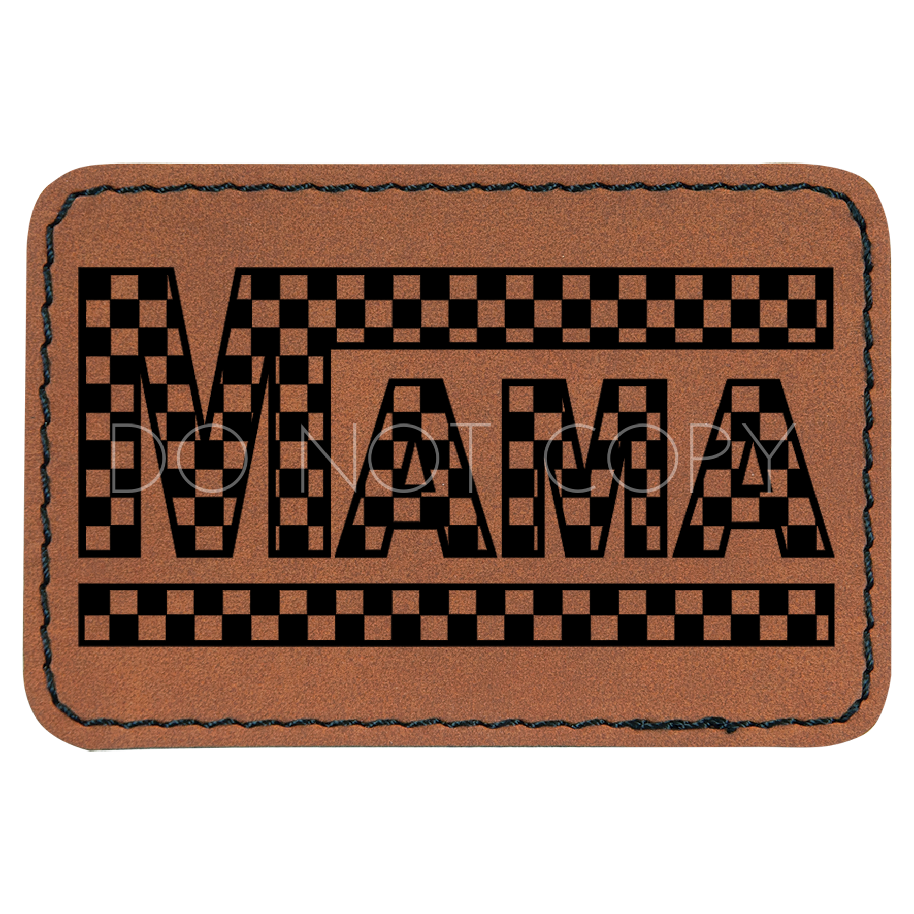 Checkered Mama Patch