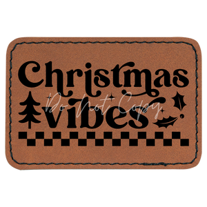 Checkered Christmas Vibes Patch