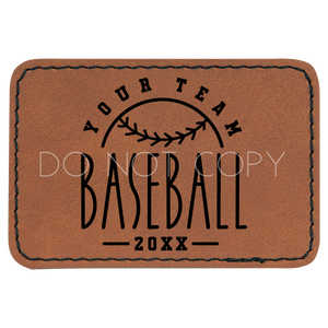 Custom Baseball Doodle Patch