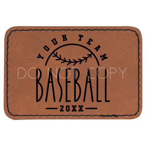 Custom Baseball Doodle Patch