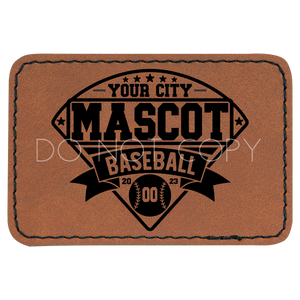 Custom Mascot Baseball Diamond Patch
