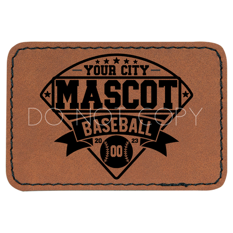 Custom Mascot Baseball Diamond Patch