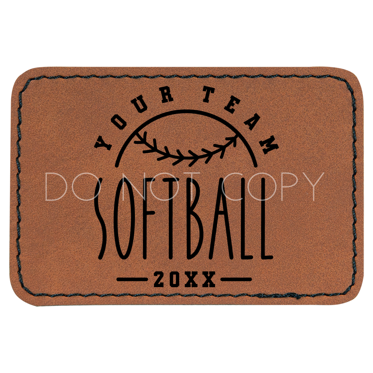 Custom Retro Softball Patch The Knotty Mama