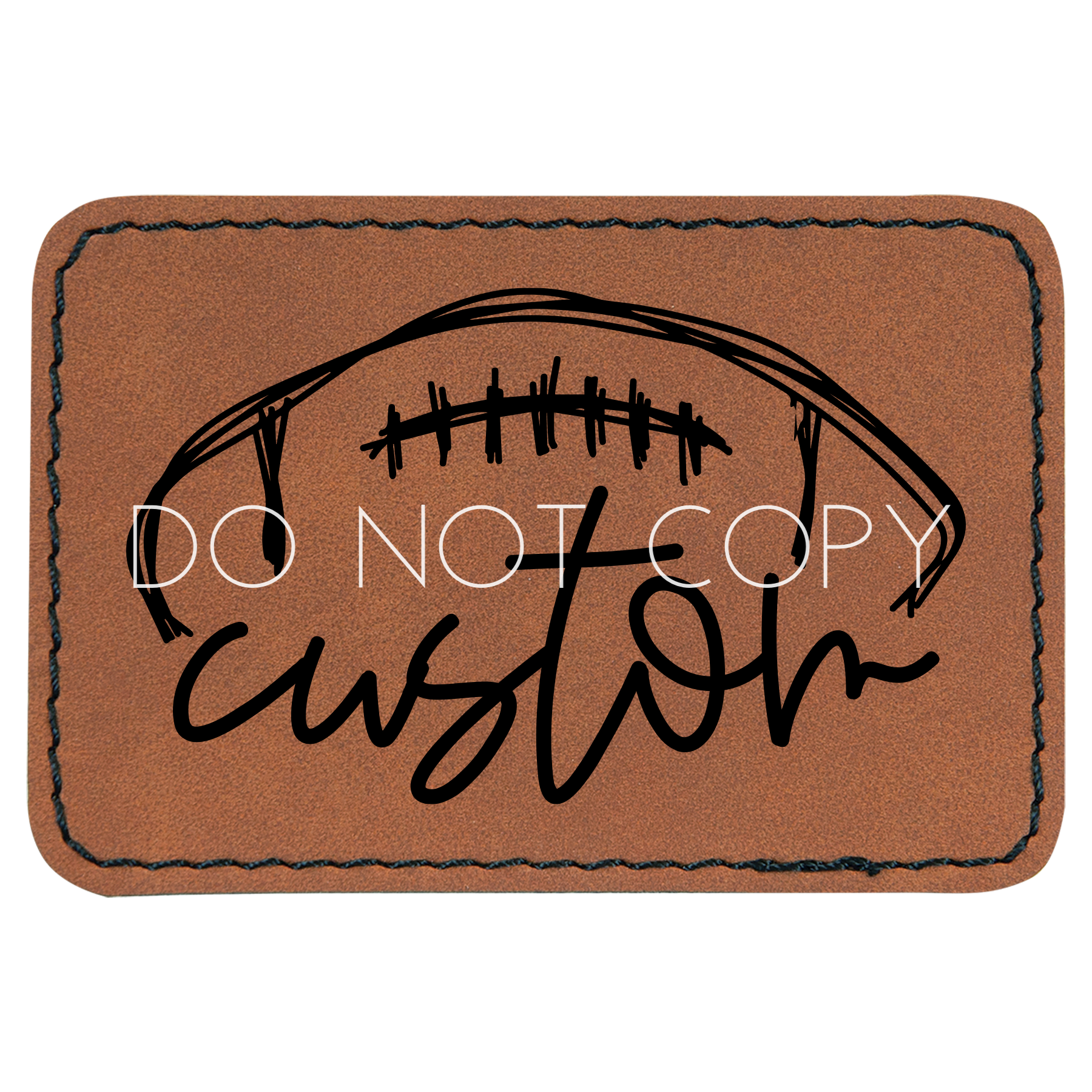 Doodle Football Custom Patch