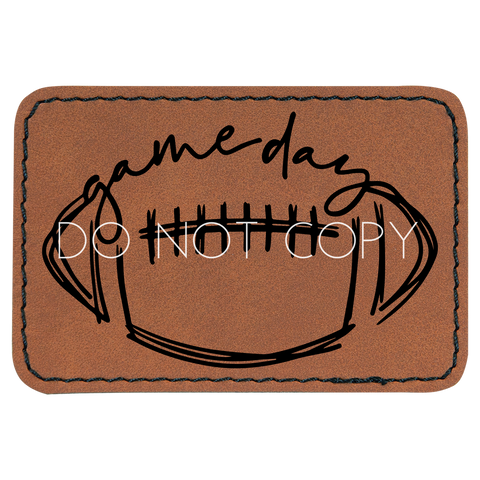 Doodle Football Game Day Patch