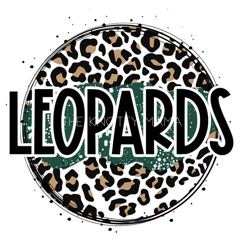 Forest Green Leopards - Leopard Circle PNG