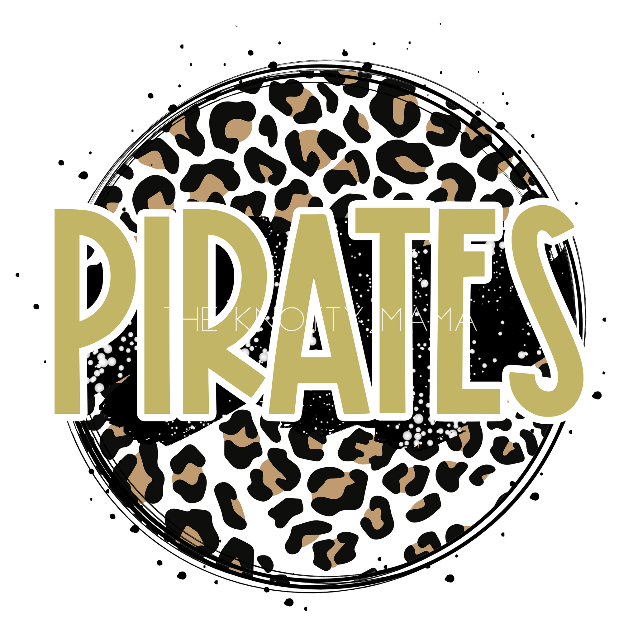 Gold Pirates - Leopard Circle PNG