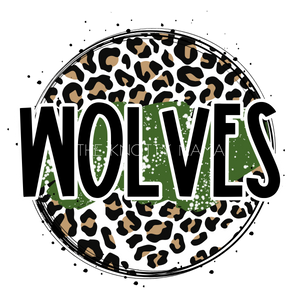 Green Wolves - Leopard Circle PNG