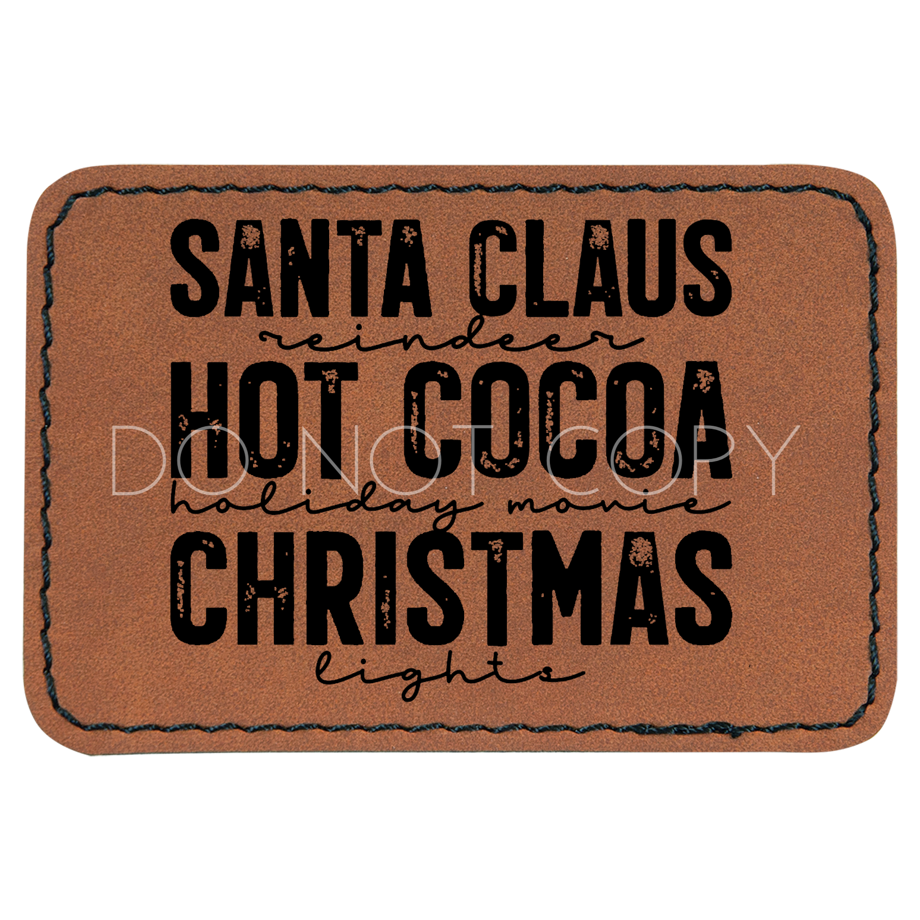 Santa Claus, Hot Cocoa, Christmas Patch