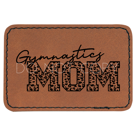 Gymnastics Mom Leopard Patch