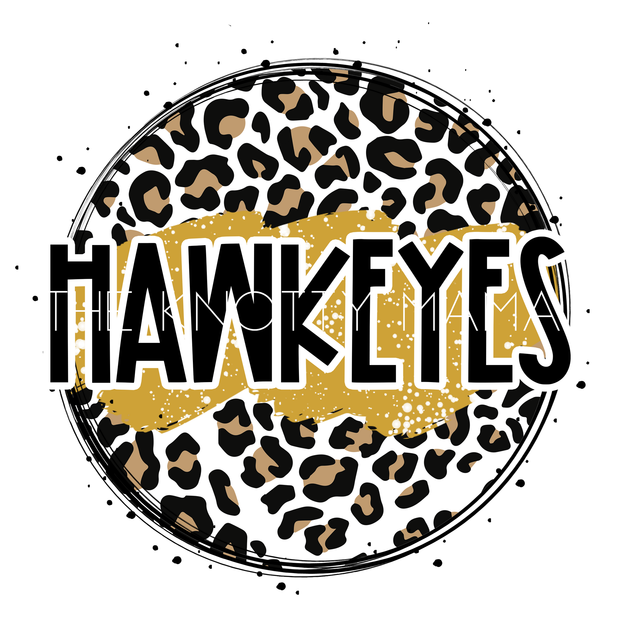 Hawkeyes Gold - Leopard Circle PNG