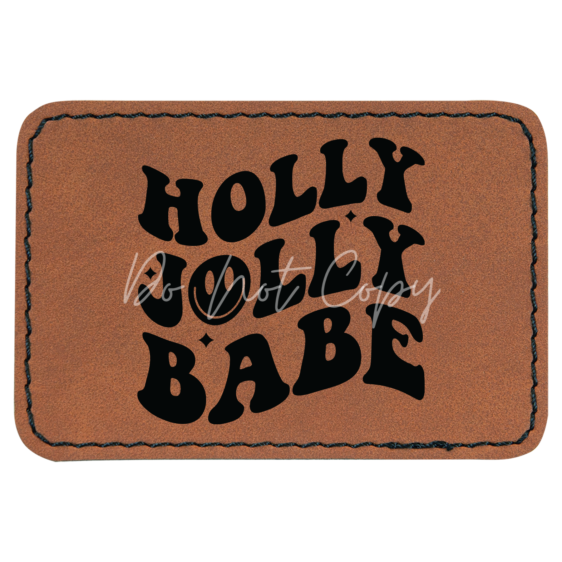 Holly Jolly Babe Retro Patch