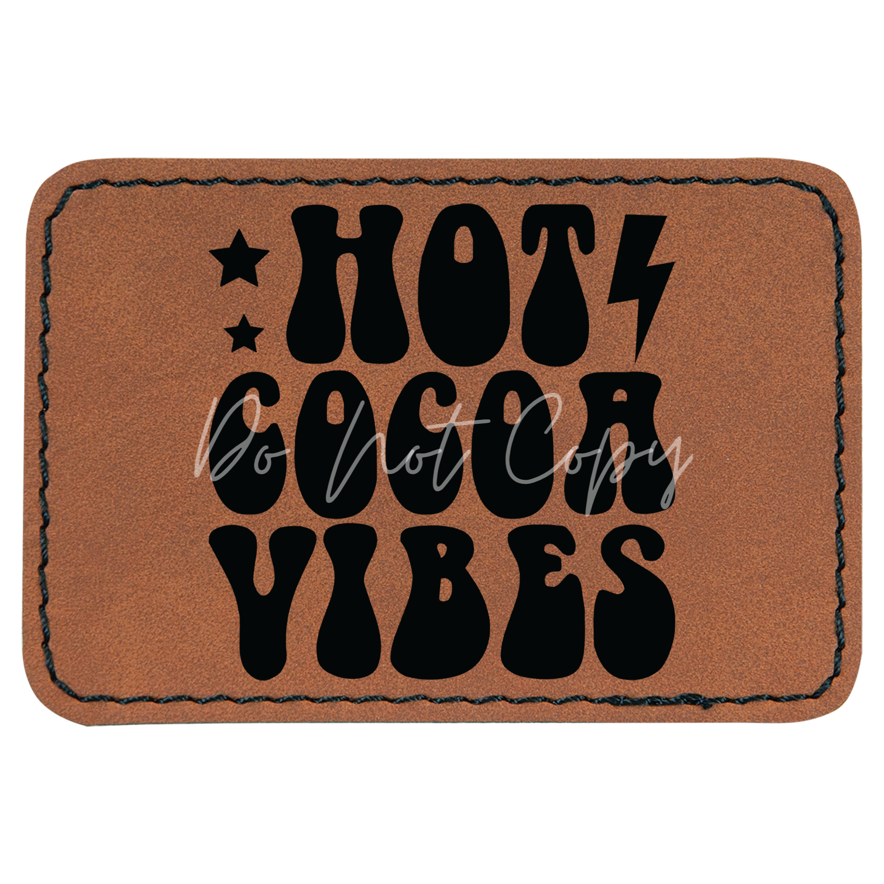 Retro Hot Cocoa Vibes Patch