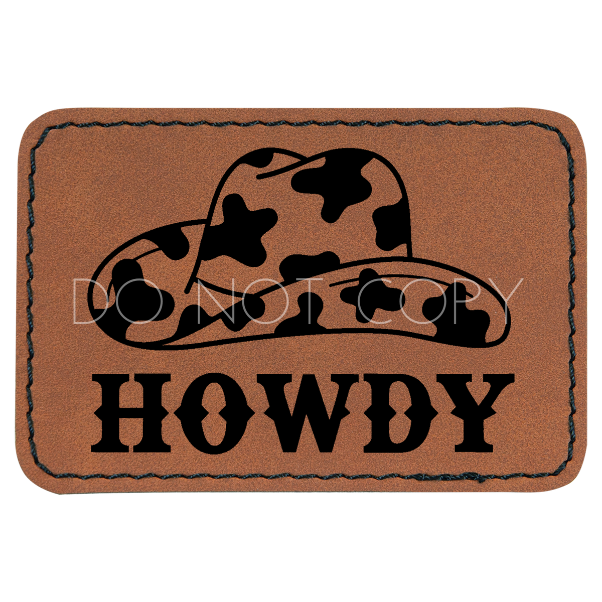 Howdy Cowboy Hat Patch The Knotty Mama