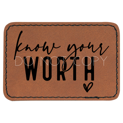 Know Your Worth Patch