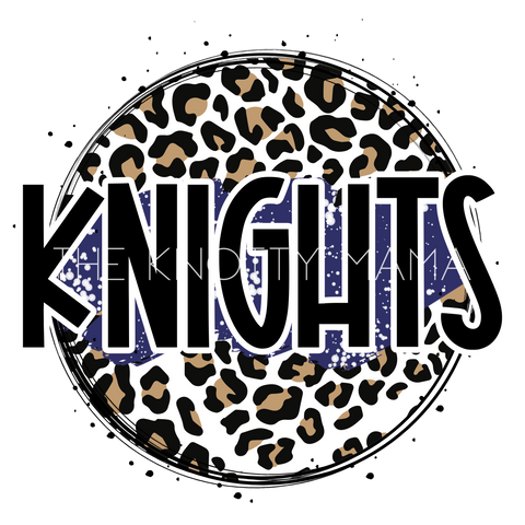 Knights Navy - Leopard Circle PNG