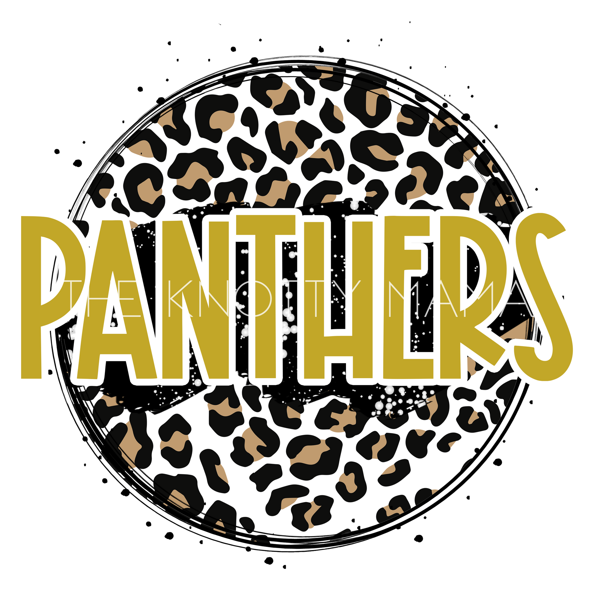 Panthers Gold - Leopard Circle PNG