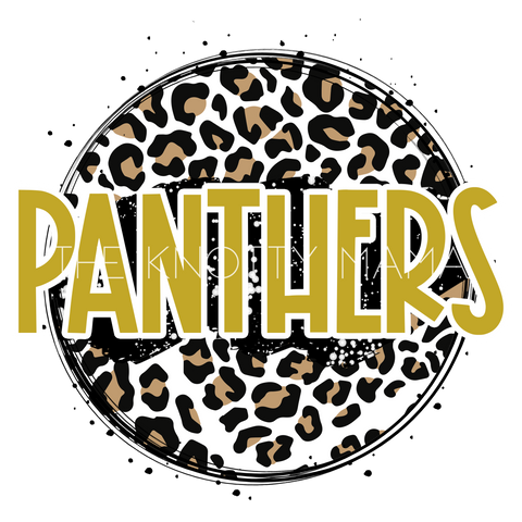 Panthers Gold - Leopard Circle PNG