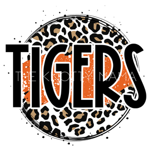 Tigers Orange - Leopard Circle PNG