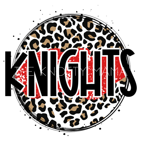 Red Knights - Leopard Circle PNG