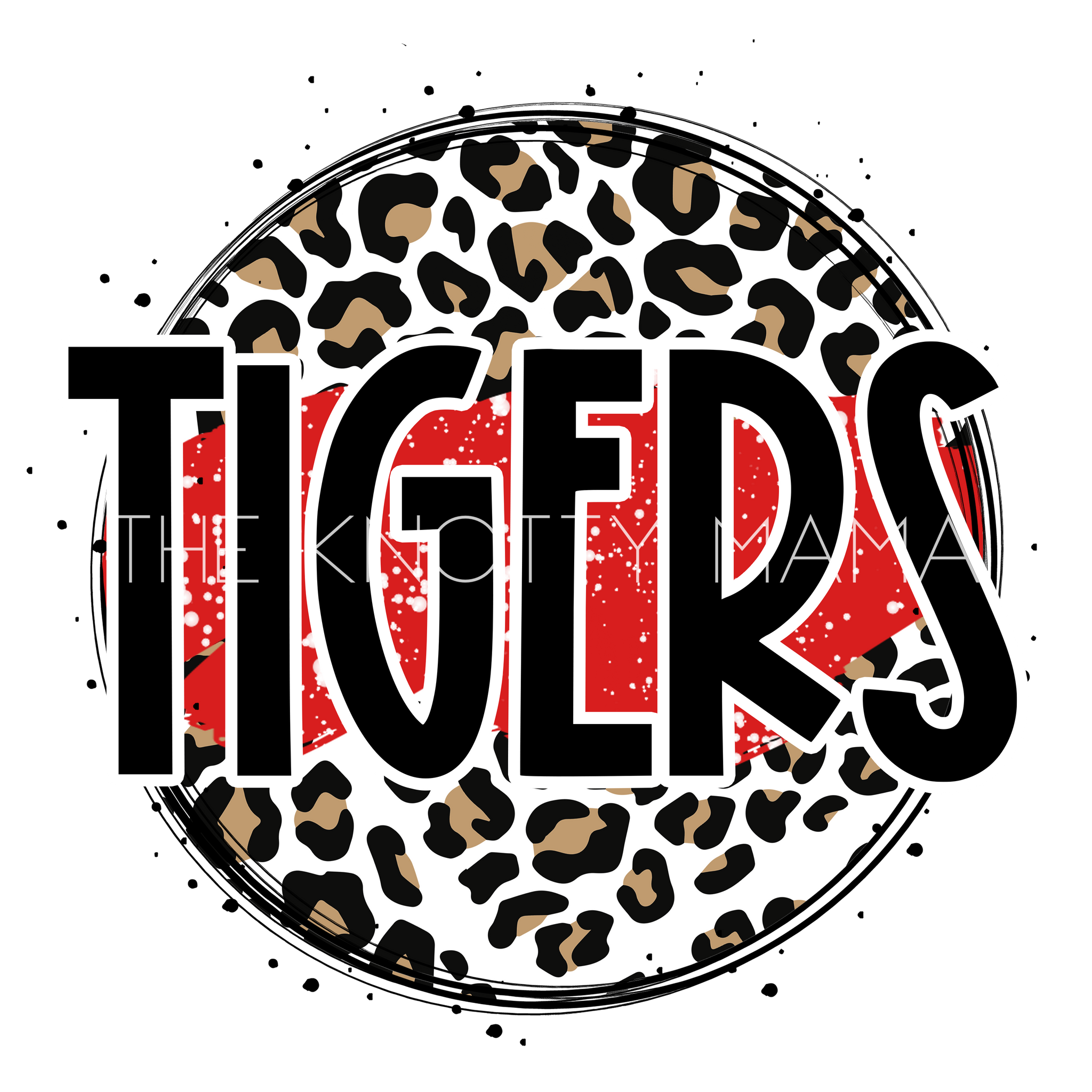 Tigers Red - Leopard Circle PNG